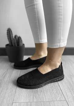 Espadrile dama casual negre CL01 imagine