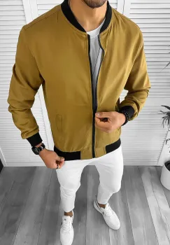 Geaca barbati de toamna mustar 12970 imagine