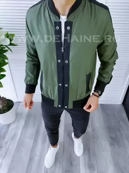 Geaca barbati de toamna verde din fas subtire B5996 44-2 imagine