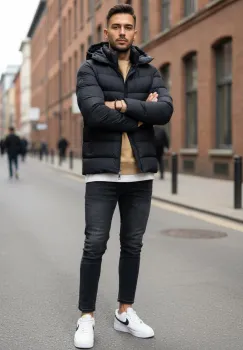 Geaca barbati neagra 13355 imagine