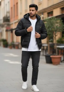 Geaca barbati neagra 13356 imagine