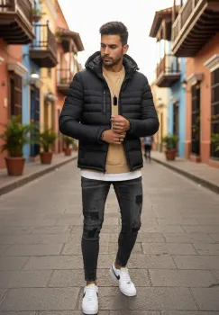 Geaca barbati  neagra 5208 116 imagine