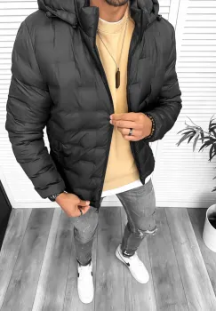 Geaca barbati  neagra 5226 imagine