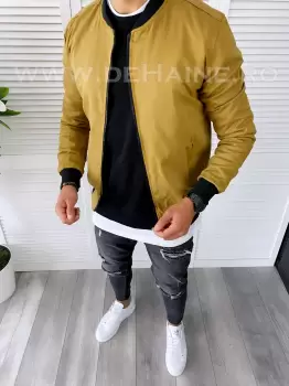 Geaca barbati toamna maro deschis B6327 Z15 imagine