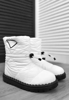 Ghete dama imblanite albe B708 imagine