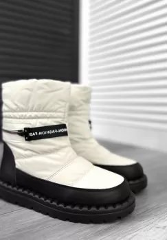 Ghete dama imblanite bej B709 imagine