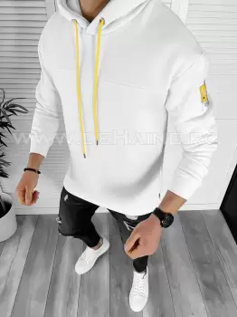 Hanorac barbati alb slim fit K175 Y20-4 E 122-3 imagine