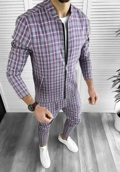 Hanorac barbati slim fit 10012 N8-3.2 imagine