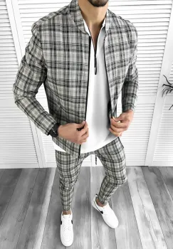 Hanorac barbati slim fit 10277 N8-3.1 imagine