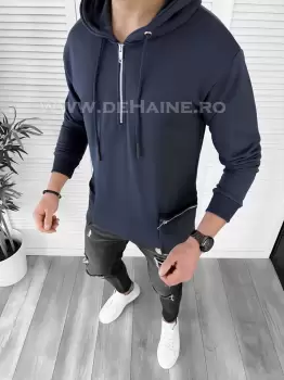 Hanorac barbati slim fit bleumarin K177 N13-3* imagine