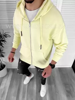 Hanorac barbati slim fit galben K109 N13* imagine