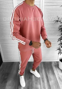 Hanorac barbati slim fit roz CU MIC DEFECT DEF5926 N6-3.2 imagine