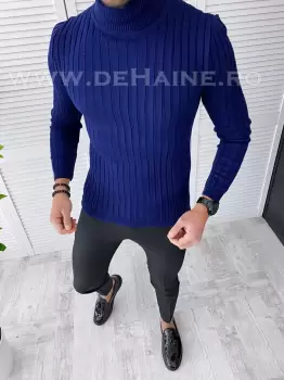 Helanca barbati slim fit bleumarin B2736 N3-4.5 imagine