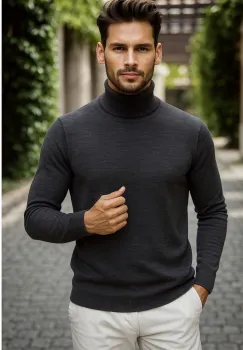 Helanca barbati slim fit gri inchis 13416 imagine