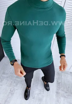 Helanca barbati slim fit verde A6612 M3 imagine