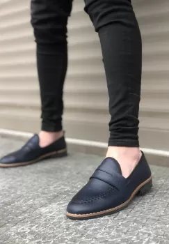Mocasini barbati albastri 12315 imagine