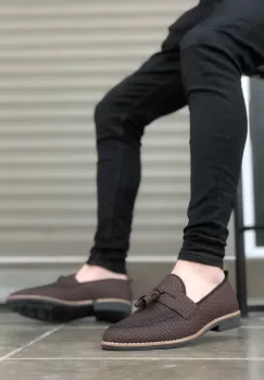 Mocasini barbati maro 12217 imagine