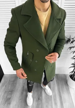 Palton barbati kaki 13010 P18-1.2 imagine