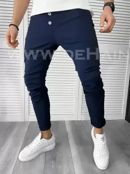 Pantaloni barbati casual bleumarin A8507 D8* imagine