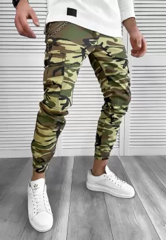 Pantaloni barbati casual cargo 7043 imagine