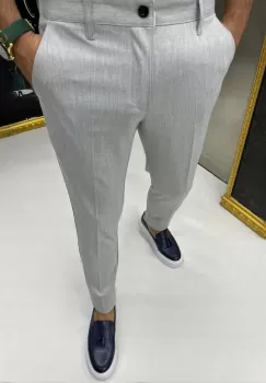 Pantaloni barbati casual gri 12294 imagine