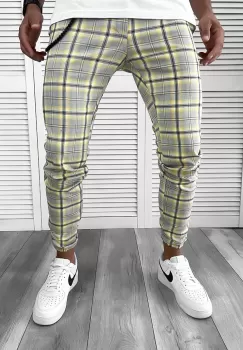 Pantaloni barbati casual in carouri 12121 SD imagine