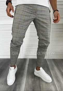 Pantaloni barbati casual in carouri B8010 P18-4.1 imagine