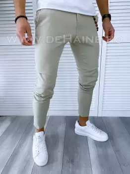 Pantaloni barbati casual regular fit bej B1743 E  imagine