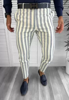 Pantaloni barbati eleganti 10494 F6-4.3 12-2 E~ imagine