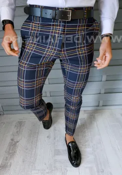 Pantaloni barbati eleganti B1825 i15-4 imagine