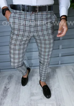 Pantaloni barbati eleganti in carouri B1560 37-4.2 imagine