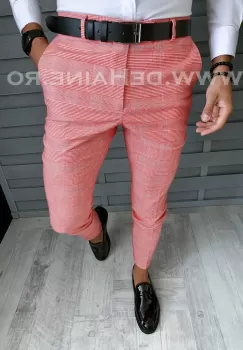 Pantaloni barbati eleganti in carouri B1607 i3-4 imagine