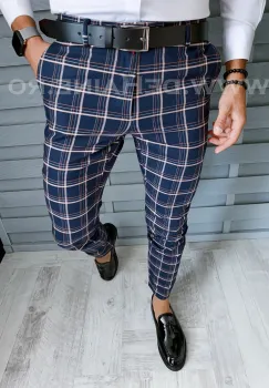 Pantaloni barbati eleganti in carouri B1779 i17-1.3 imagine