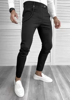 Pantaloni barbati eleganti negri 12133 imagine