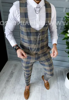 Pantaloni  barbati in carouri   B1456  O2-3.1 imagine