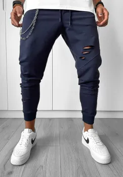 Pantaloni de trening bleumarin 12919 imagine