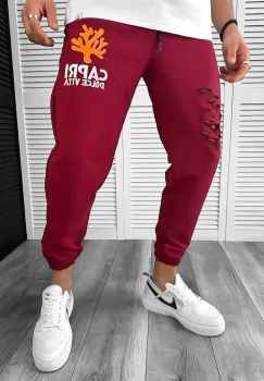 Pantaloni de trening grena 13033 imagine