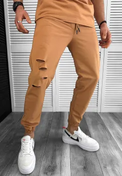 Pantaloni de trening maro 13032 imagine