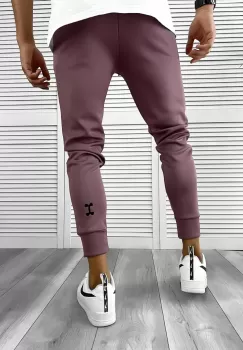 Pantaloni de trening maro silon conici 12379 imagine