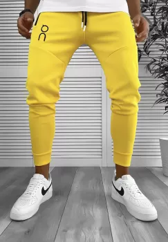 Pantaloni de trening mustar conici 12260 imagine