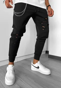 Pantaloni de trening negri 12919 imagine