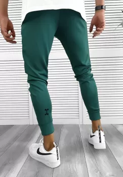 Pantaloni de trening verzi silon conici 12379 imagine