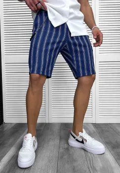 Pantaloni scurti casual cu dungi 13147 imagine