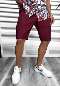 Pantaloni scurti casual  grena 13057 imagine