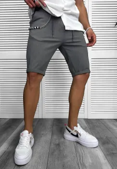 Pantaloni scurti casual  gri 13168 imagine