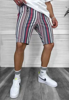 Pantaloni scurti casual in dungi 13181 imagine