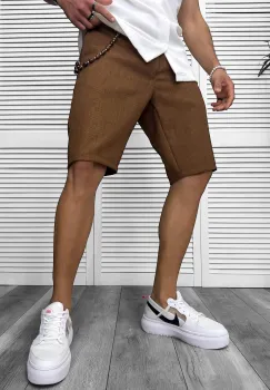 Pantaloni scurti casual  maro 13159 imagine