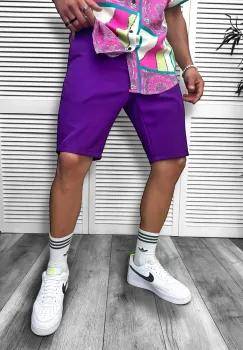 Pantaloni scurti casual  mov 13058 imagine