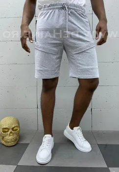 Pantaloni scurti de trening gri deschis B3938 I8-2.2 imagine