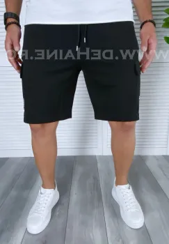 Pantaloni scurti de trening negri B3936 10-5 imagine